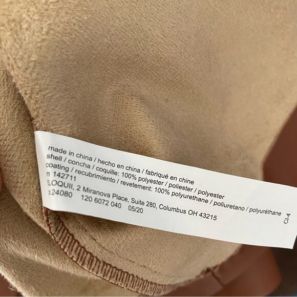 Eloquii Faux Leather Brown Cognac Wrap Skirt NWTs size 14 - Picture 6 of 6